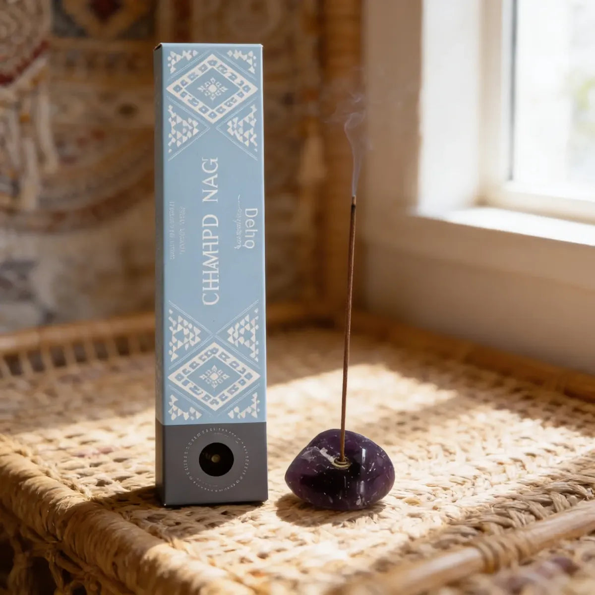 Incienso Nag Champa con Amatista