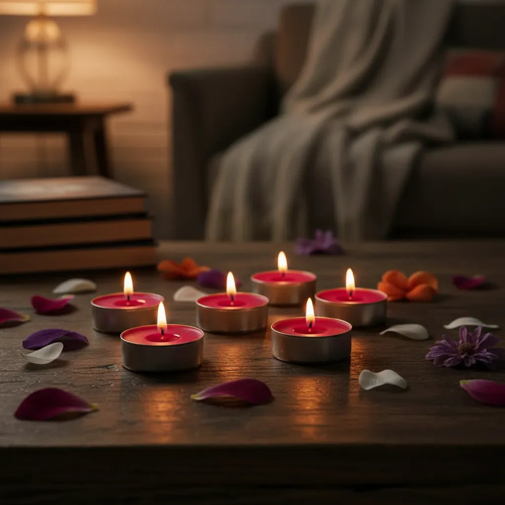 Vela Tealight Mil Flores