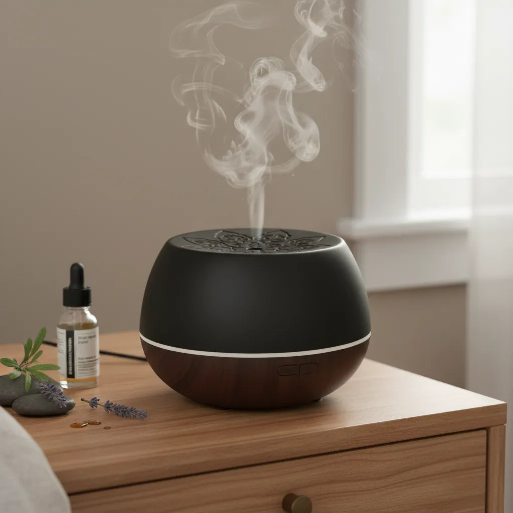 Humidificador Woodgrain Oscuro 200 mL