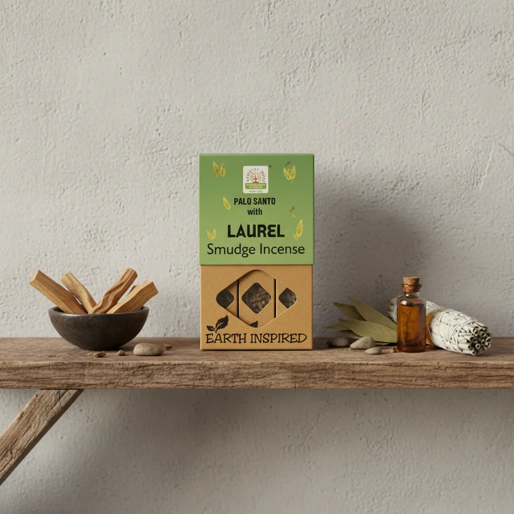 Incienso Orgánico Palo Santo con Laurel
