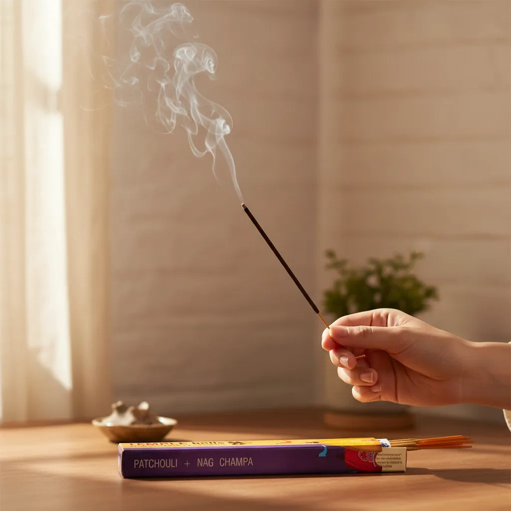 Incienso Temple Bells Nag Champa y Patchouli