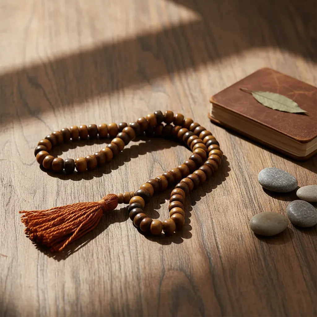 Japa Mala Clásico Marrón 8mm