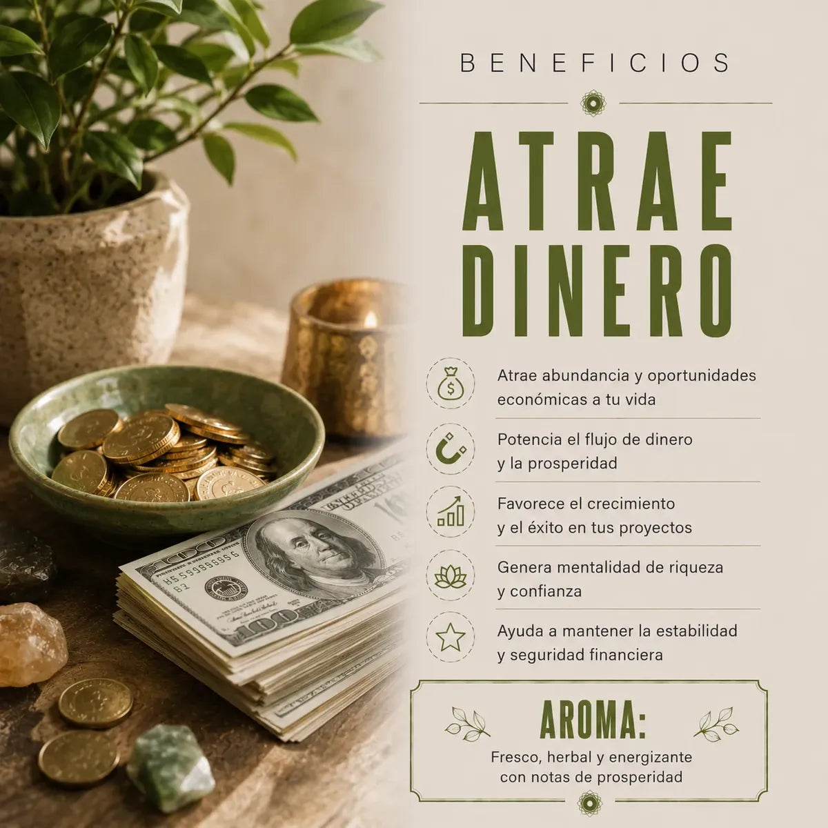 Incienso Llama Dinero