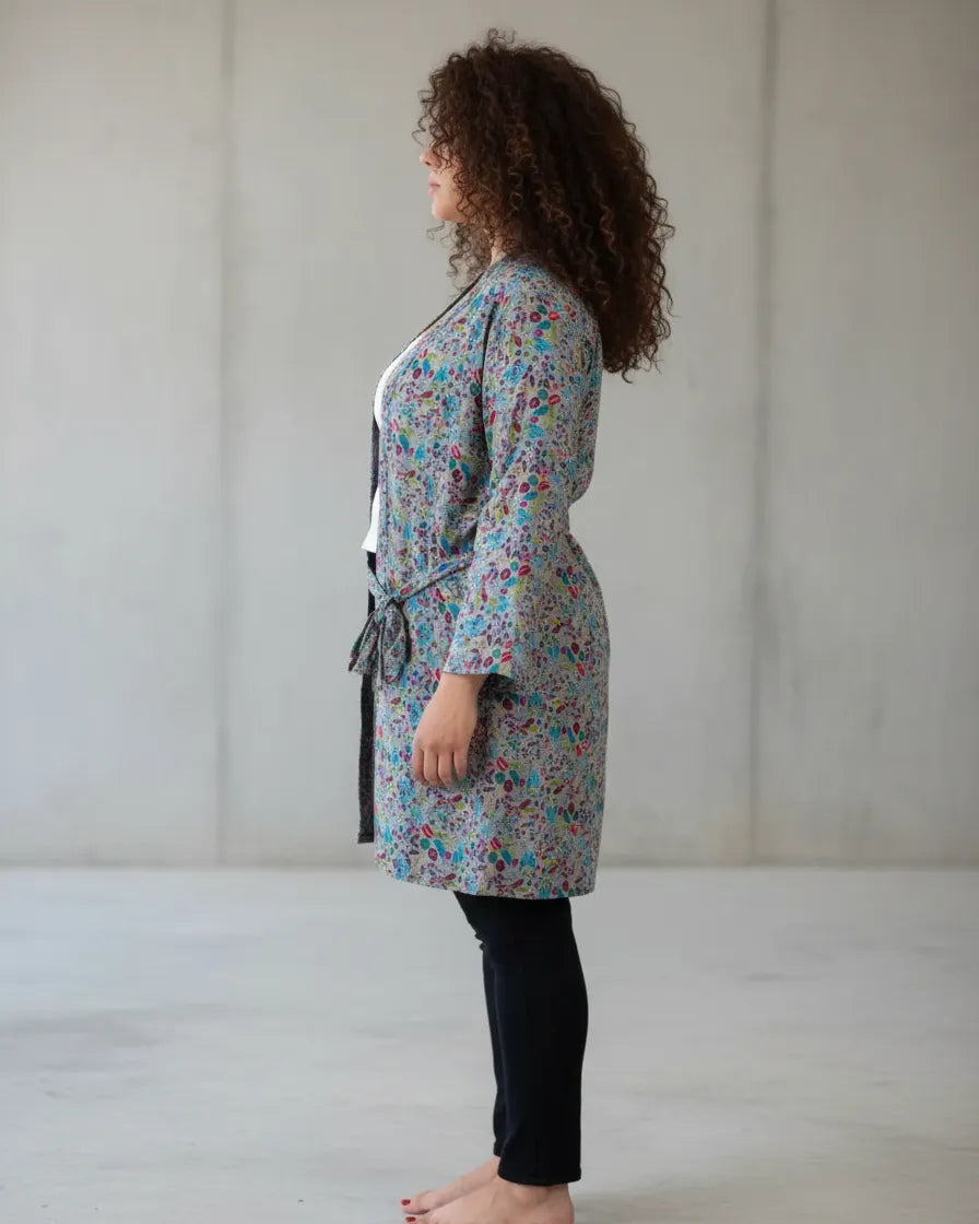 Kimono Denali Gris con Azul