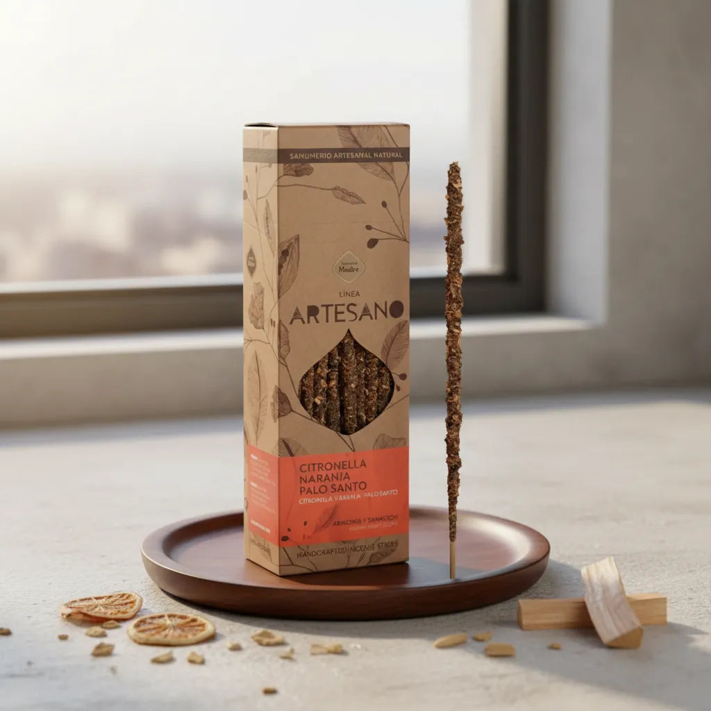 Sahumerio Artesano Citronela, Naranja y Palo Santo 30u