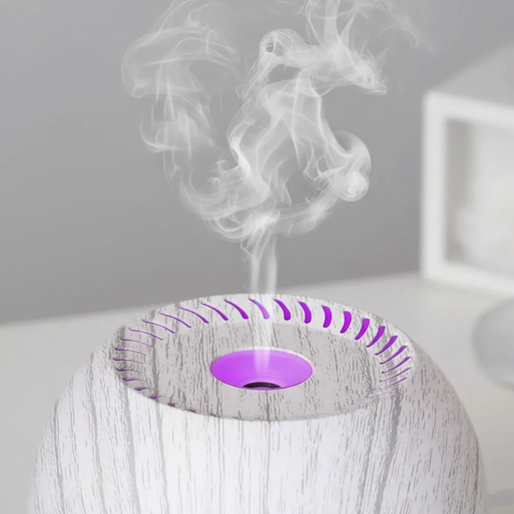 Humidificador Esfera Fan White Wood 130 mL