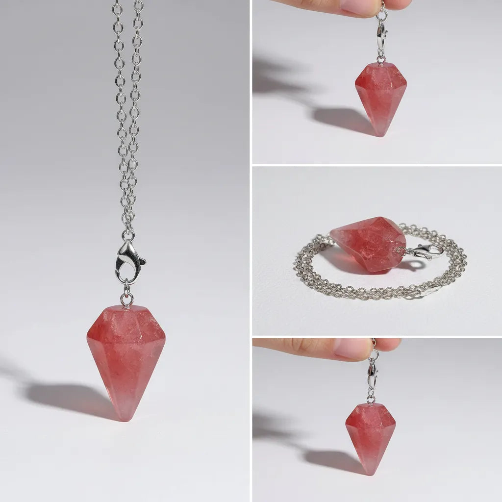 Péndulo Cuarzo Cherry Chico