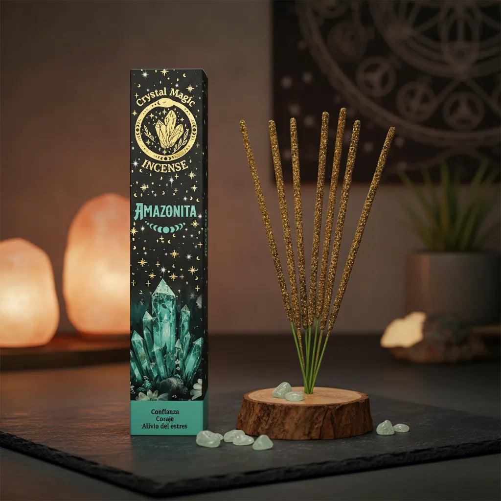 Incienso Brisa Marina con Piedras de Amazonita
