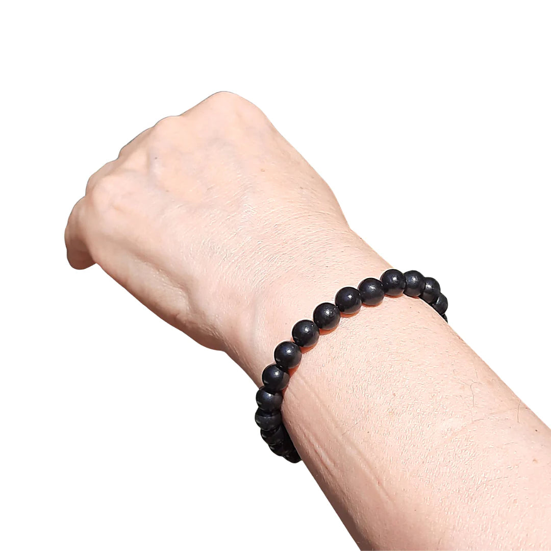 Pulsera Agata Negra 8mm
