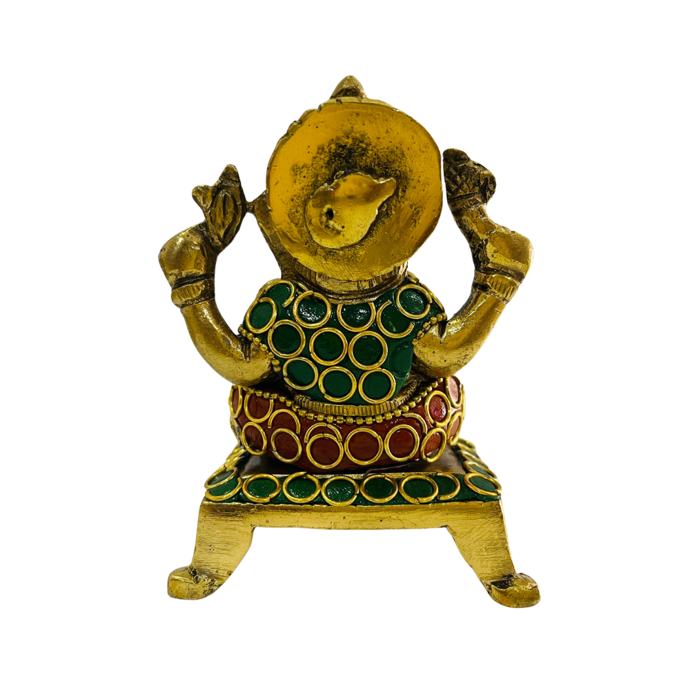 Ganesh Bronce y Piedras