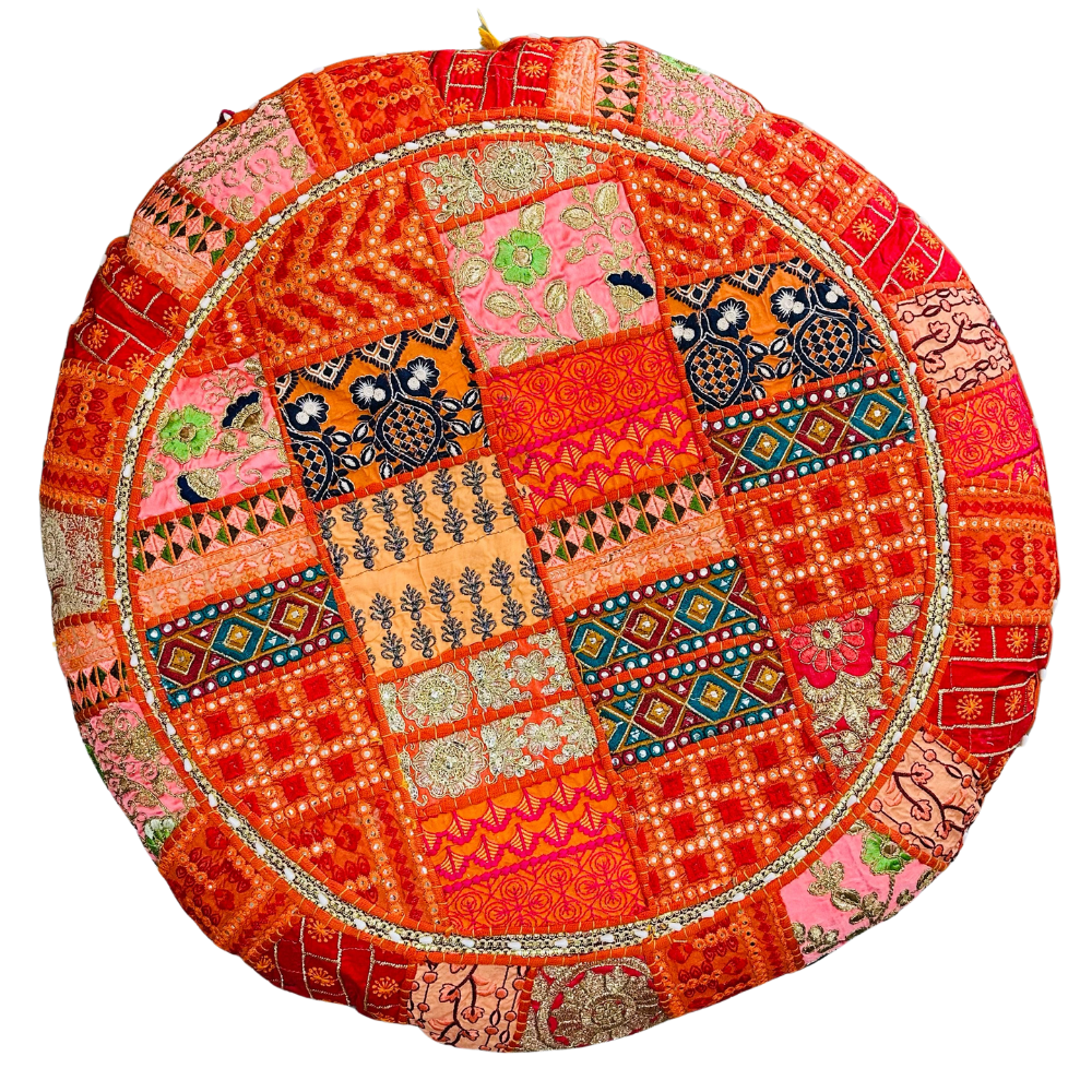 Cojin Naranjo Indio Redondo Talla XL