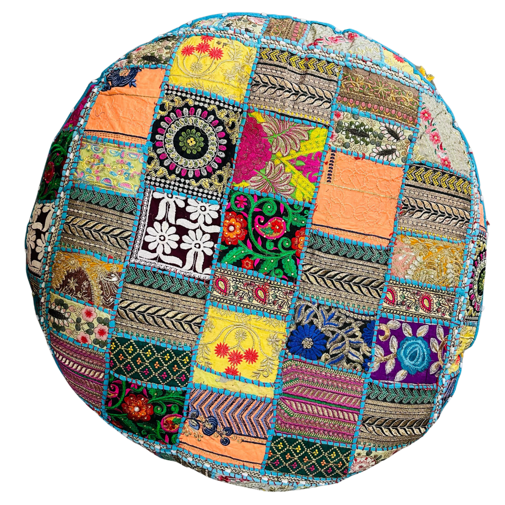 Cojin Celeste Indio Redondo Talla XL