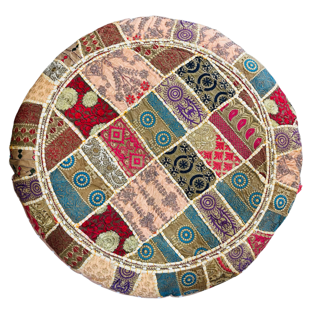 Cojin Beige Indio Redondo Talla XL