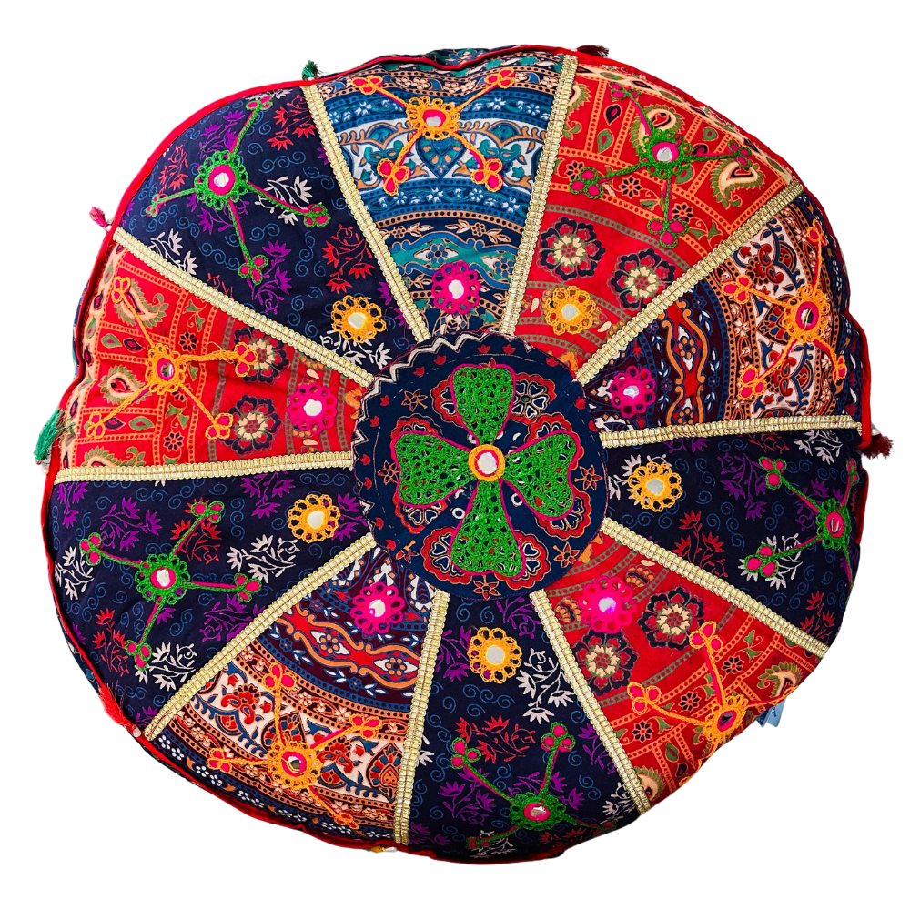 Cojin Patchwork Indio Redondo Talla XL