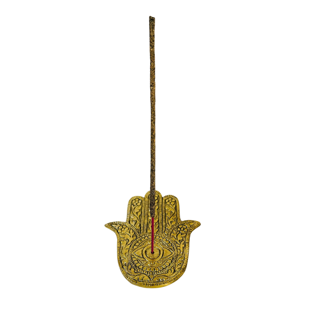 Porta Incienso Mano de Fatima Dorado