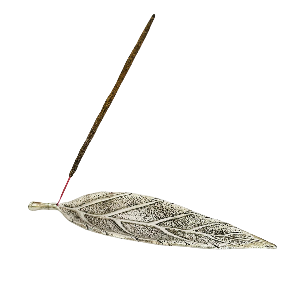 Porta Incienso Aluminium Hoja