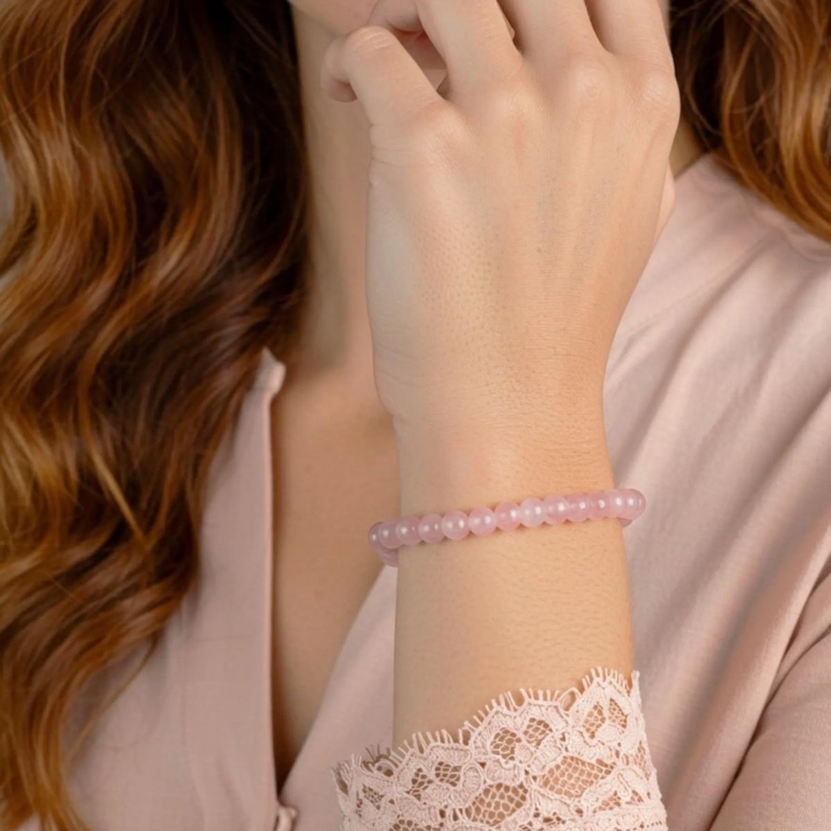 Pulsera Cuarzo Cherry 8mm