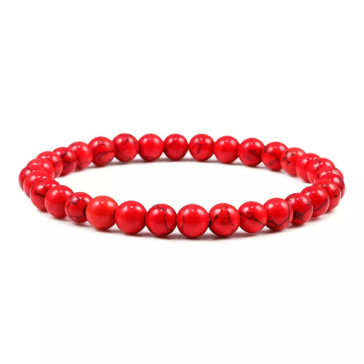 Pulsera Jaspe Rojo 6mm
