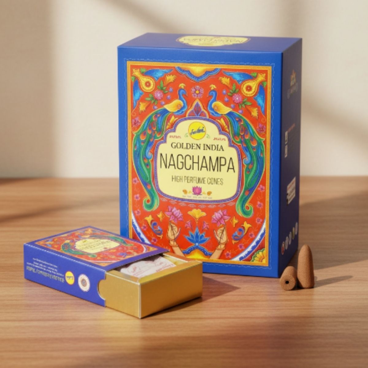Incienso Cascada Golden Indian Nag Champa 120 conos