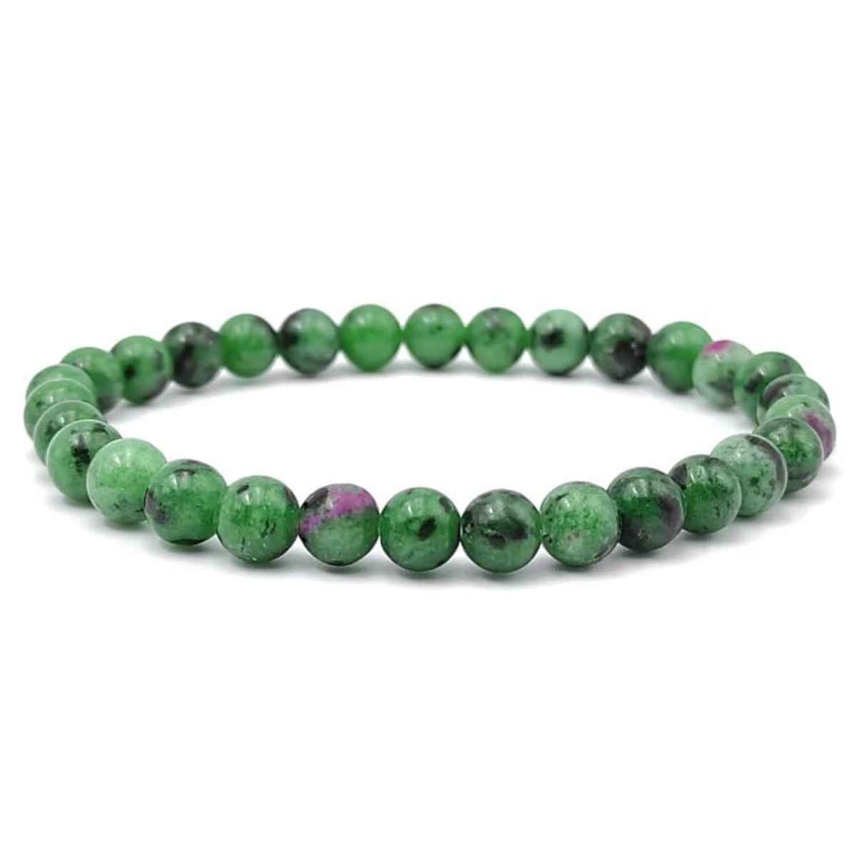 Pulsera Zoisita Rubi 6mm