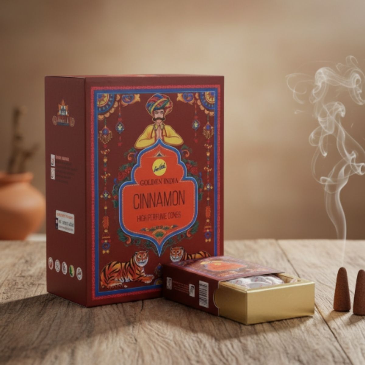 Incienso Cascada Golden Indian Canela 10 conos