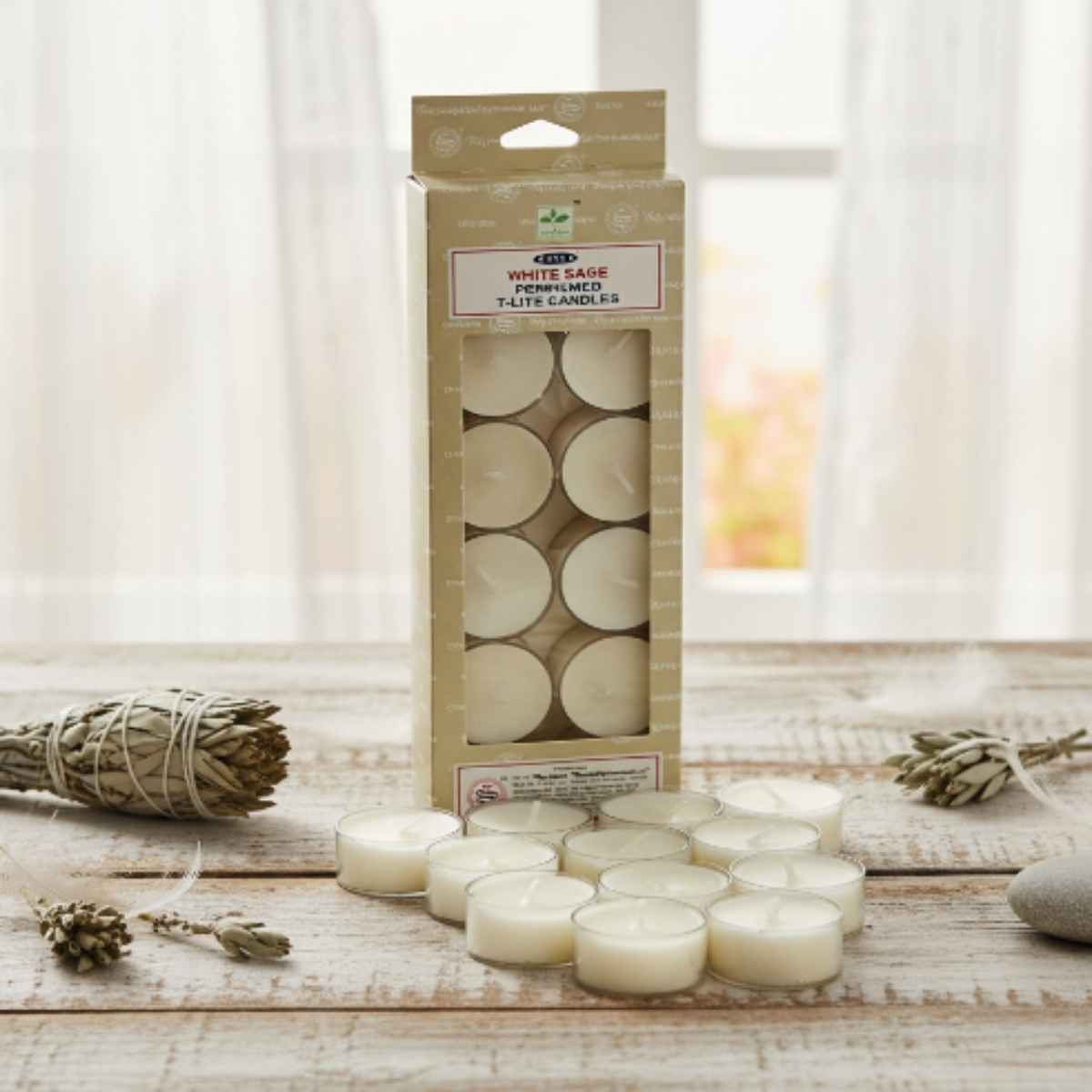 Vela Tealight Salvia Blanca