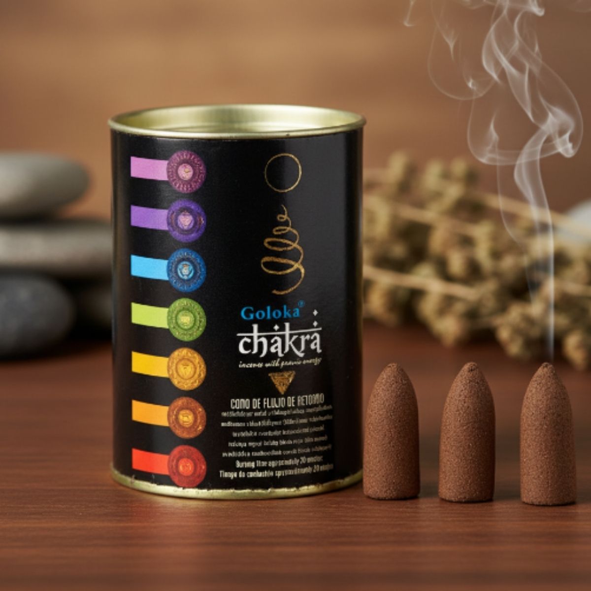 Incienso Cascada Chakra 24 conos