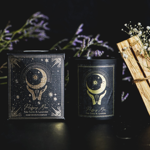 Vela Luna Purificadora con Piedras 120gr