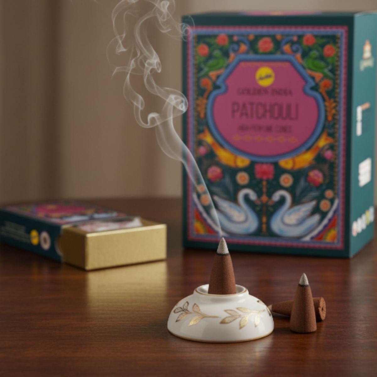 Incienso Cascada Golden Indian Patchouli 10 conos