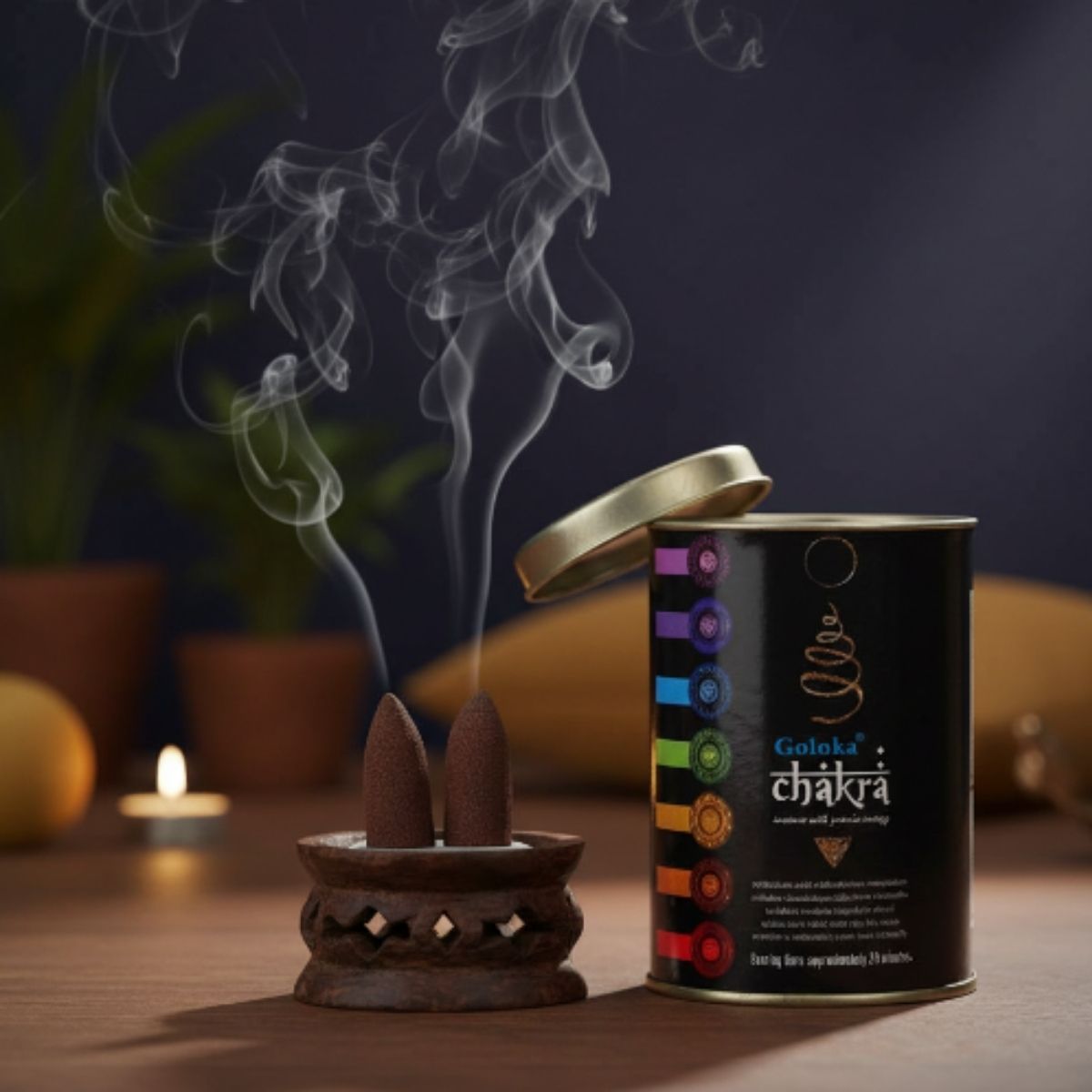 Incienso Cascada Chakra 24 conos