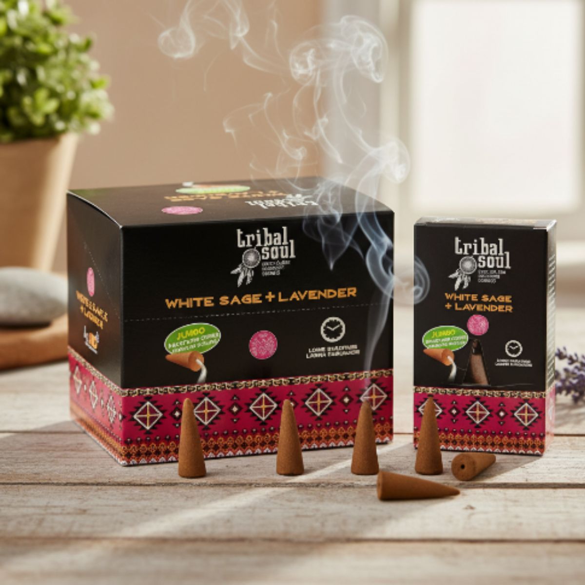 Incienso Cascada Salvia Blanca + Lavanda 120 conos