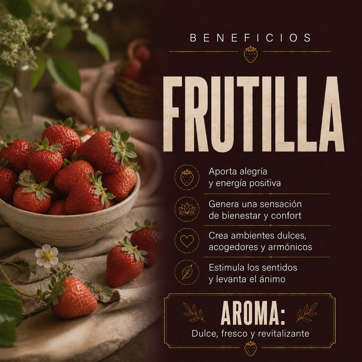 Sahumerio Perfum Dulce Frutilla