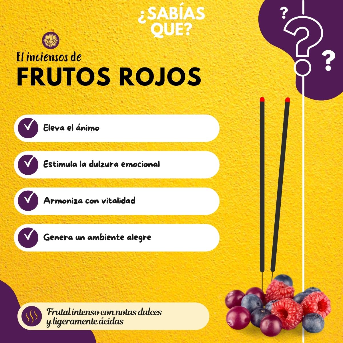 Incienso Frutos Rojos
