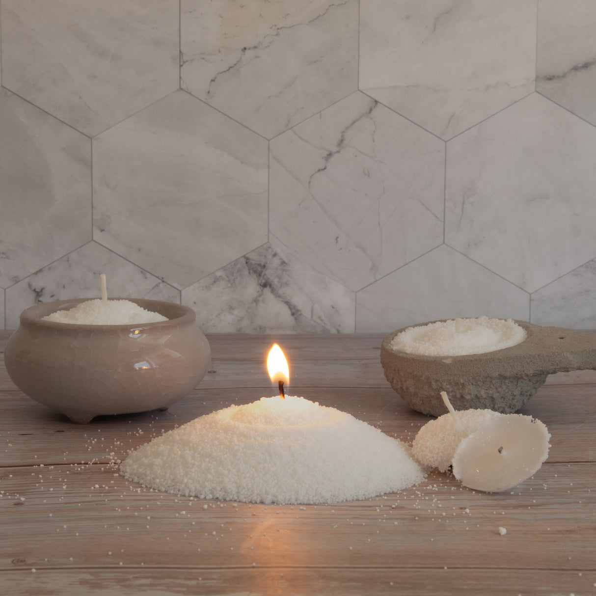 Vela de Arena Perlada 250gr