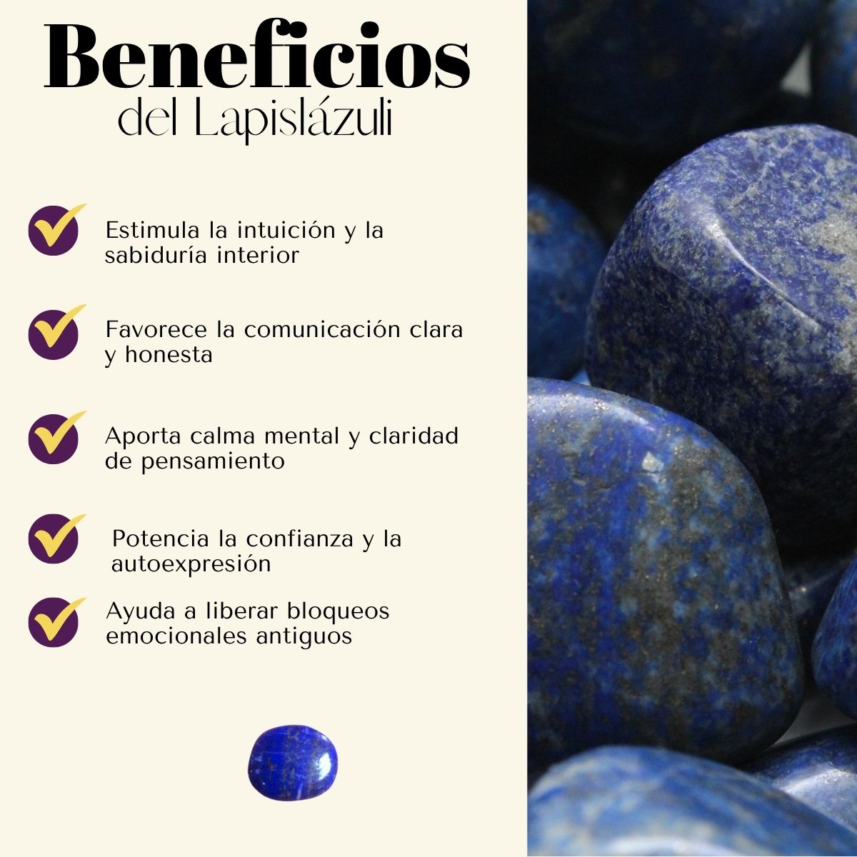 Pulsera Ajustable Lapislazuli 4mm