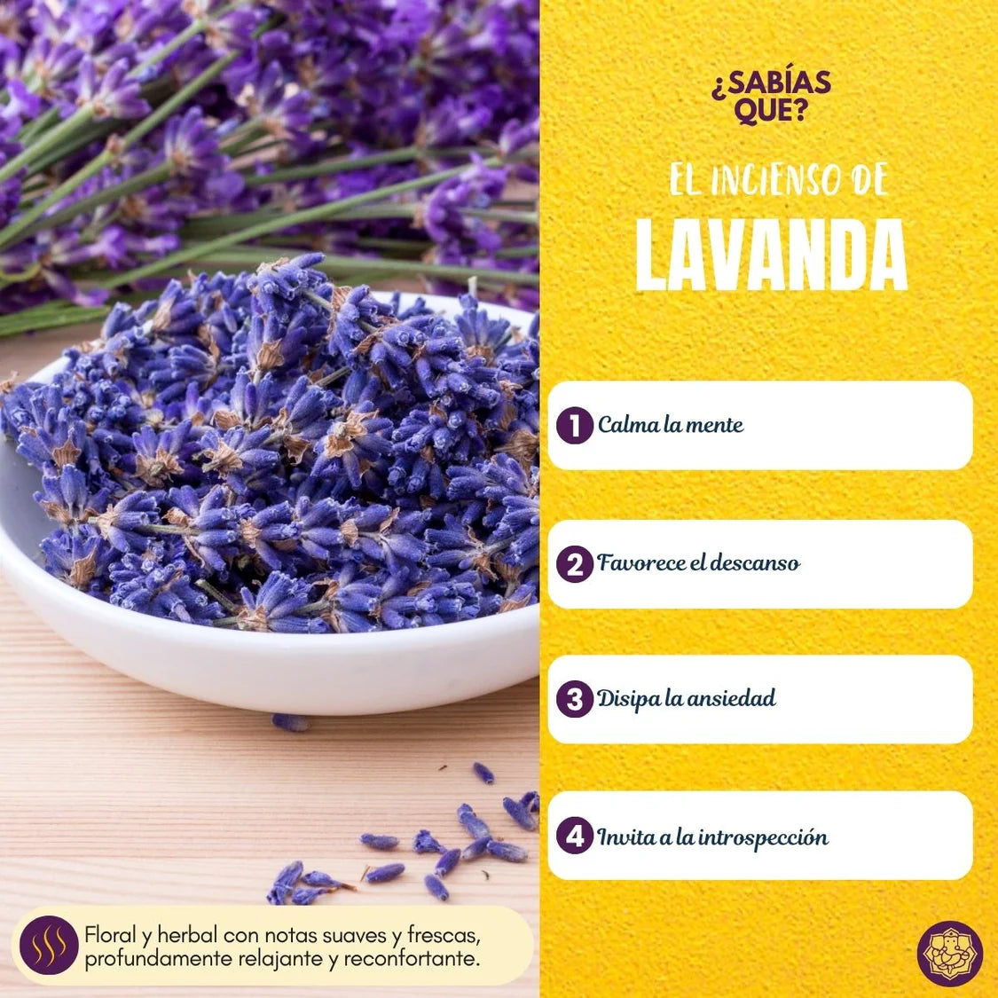 Incienso Orgánico Lavanda Inglesa
