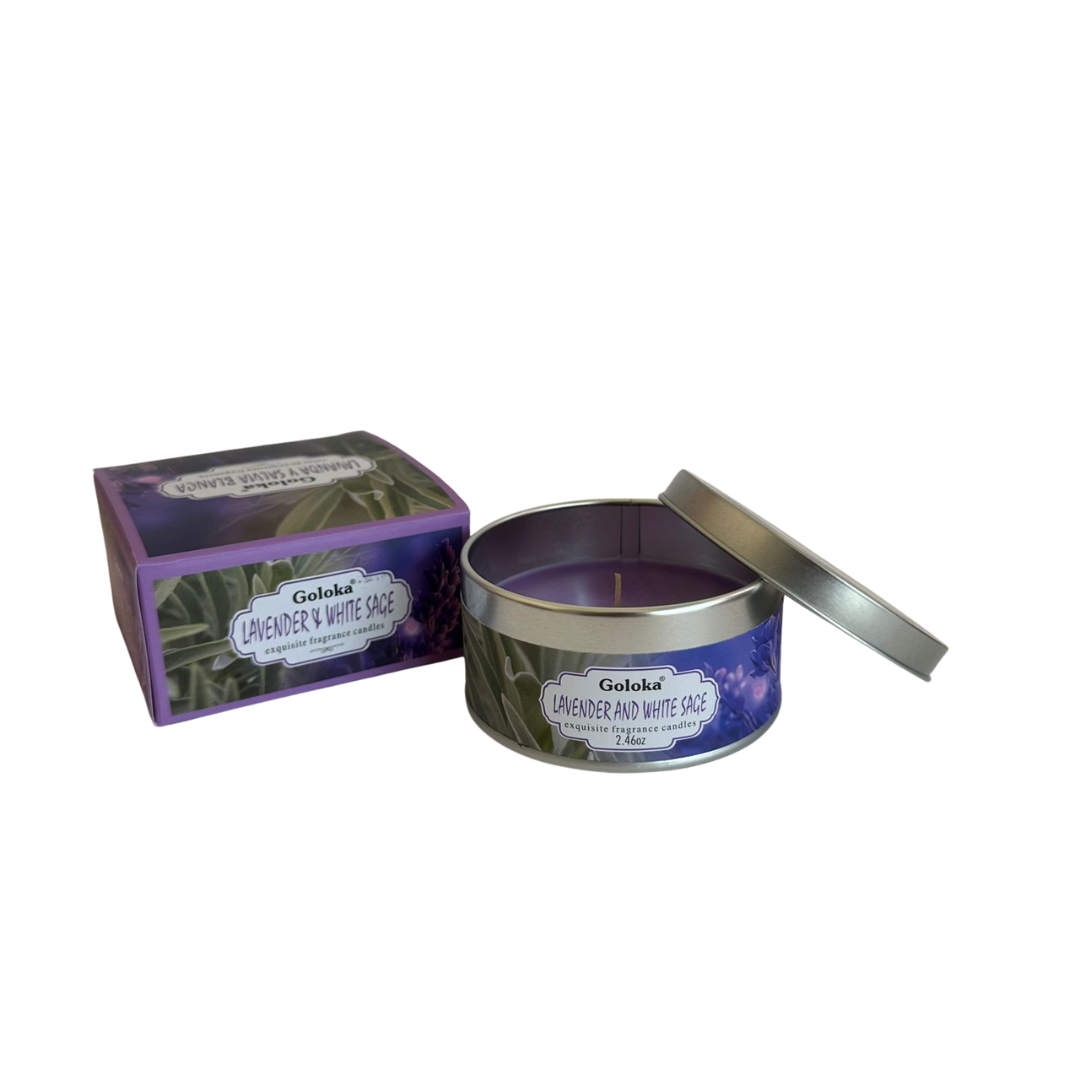 Vela Lavanda y Salvia Blanca