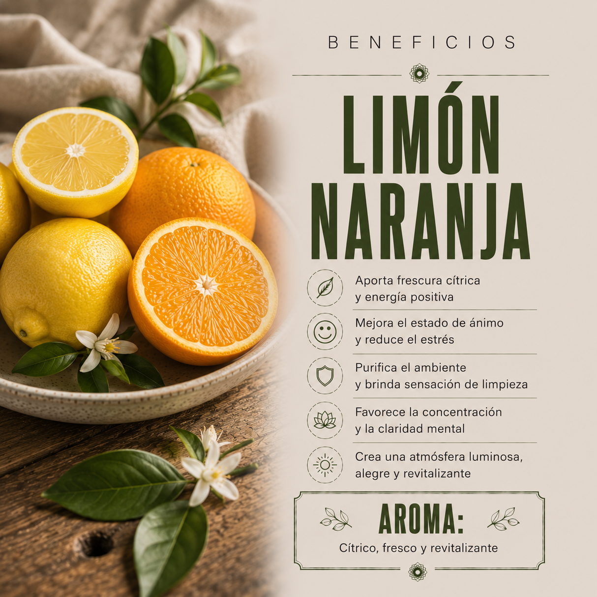 Aceite Esencial Limón Naranja