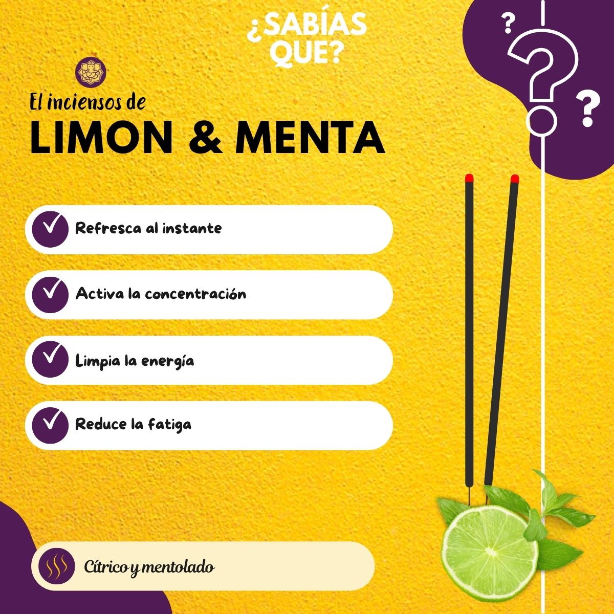 Incienso Limon y Menta