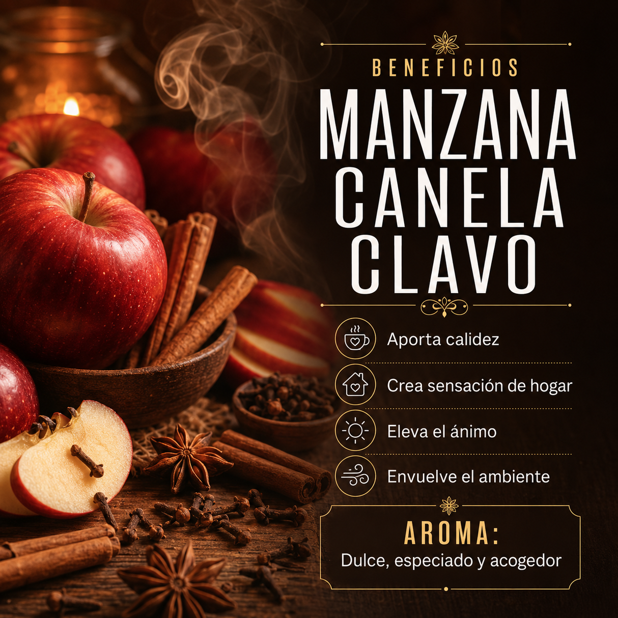 Incienso Manzana Canela Clavo