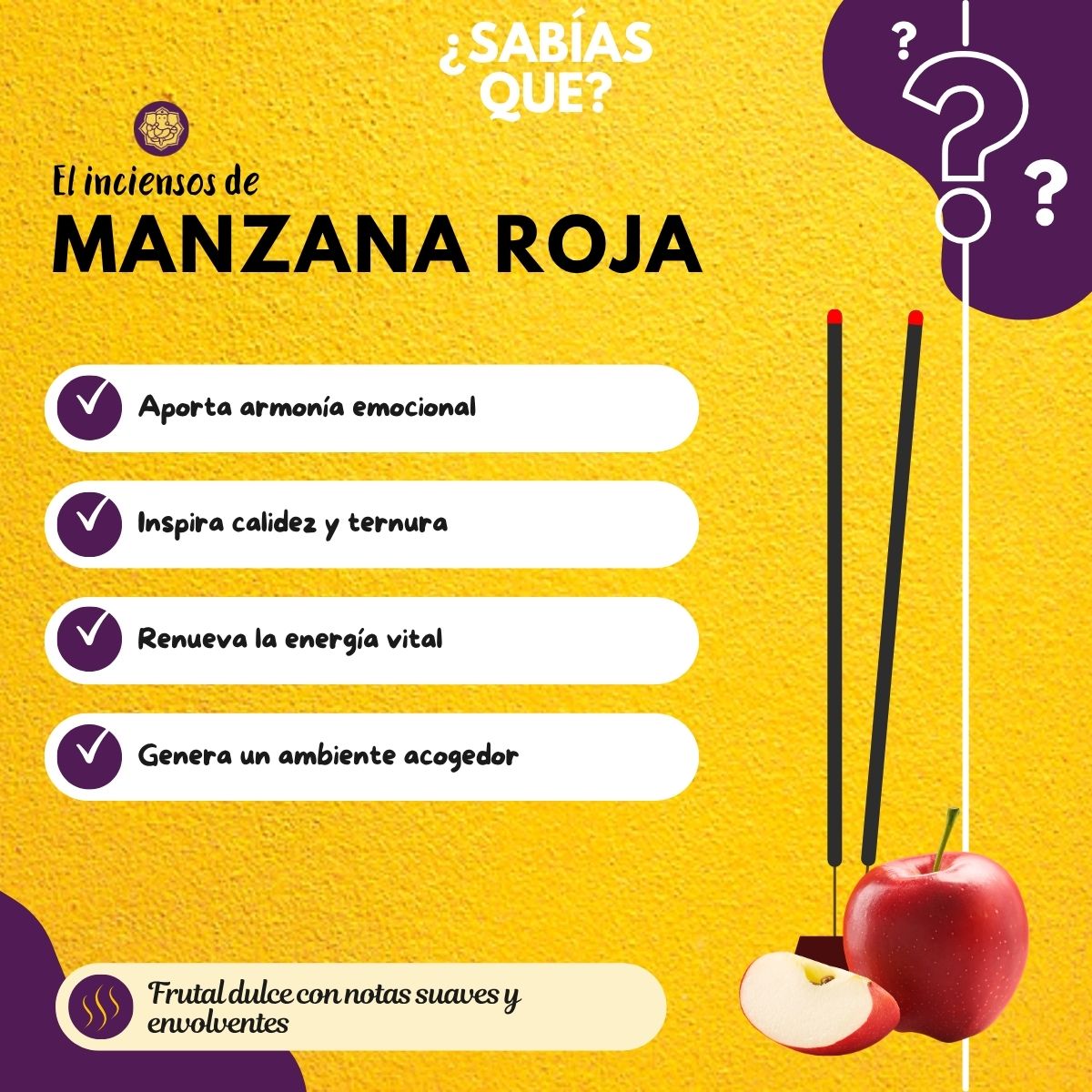 Incienso Jumbo Yatra Manzana
