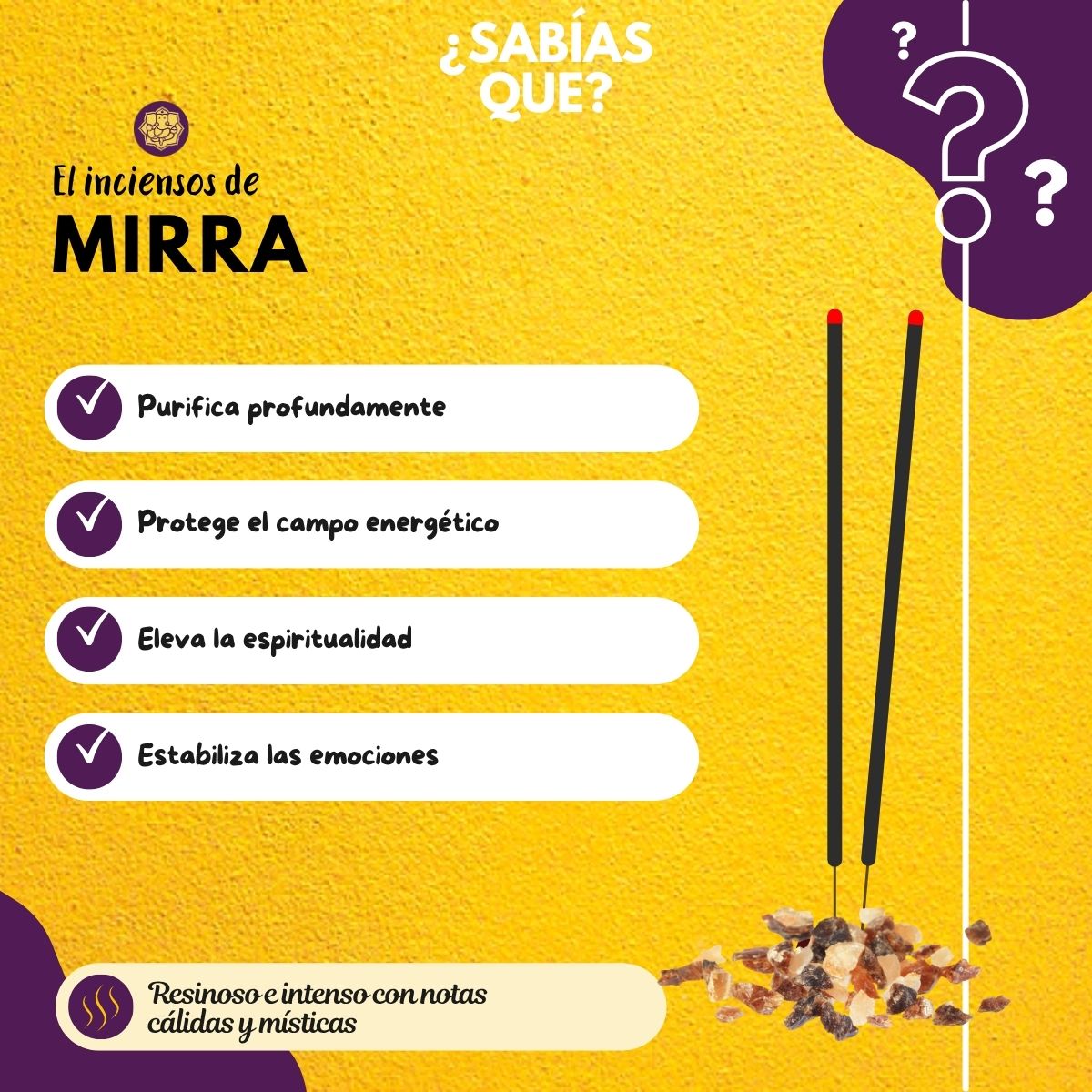 Incienso Jumbo Yatra Mirra