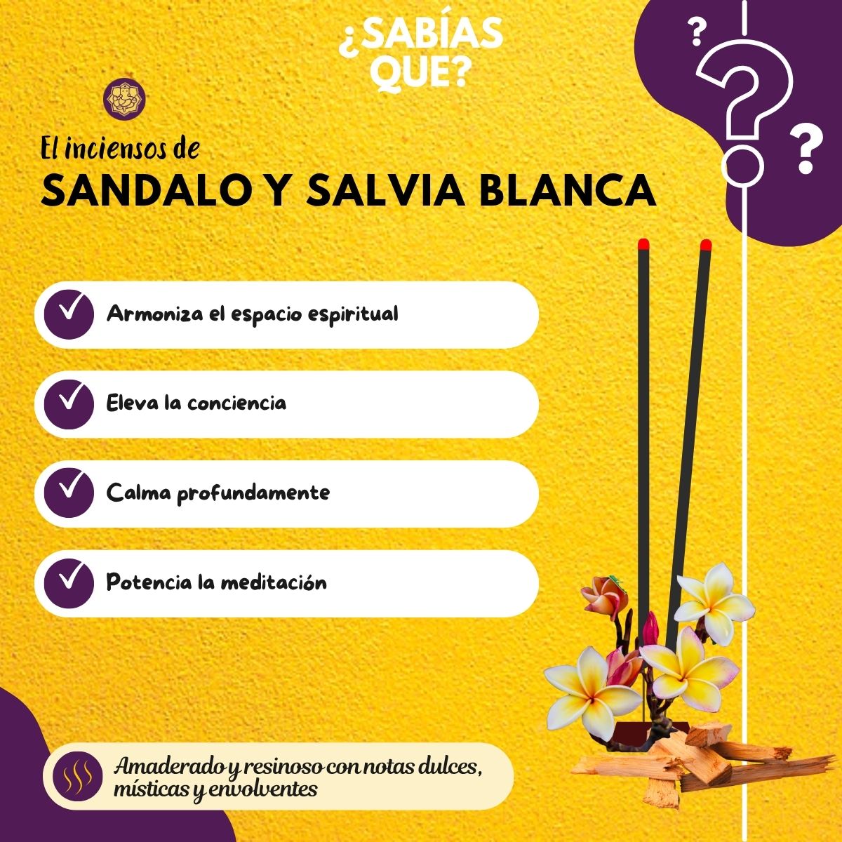 Incienso Heritage Sandalo con Nag Champa