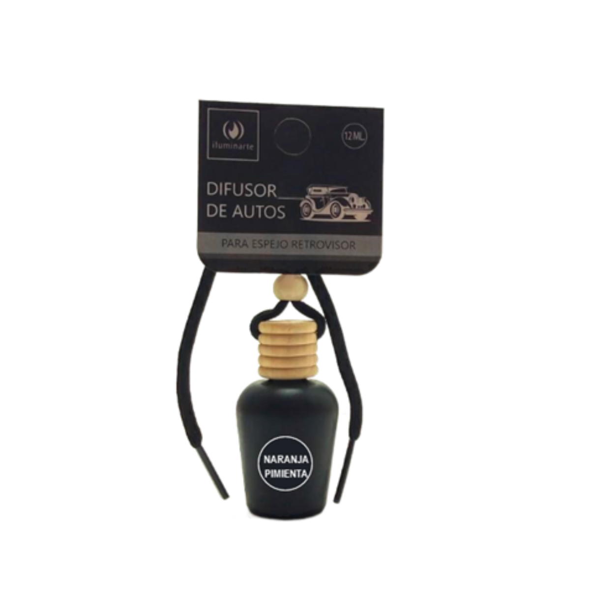 Difusor de Auto Naranja Pimienta Black 12mL