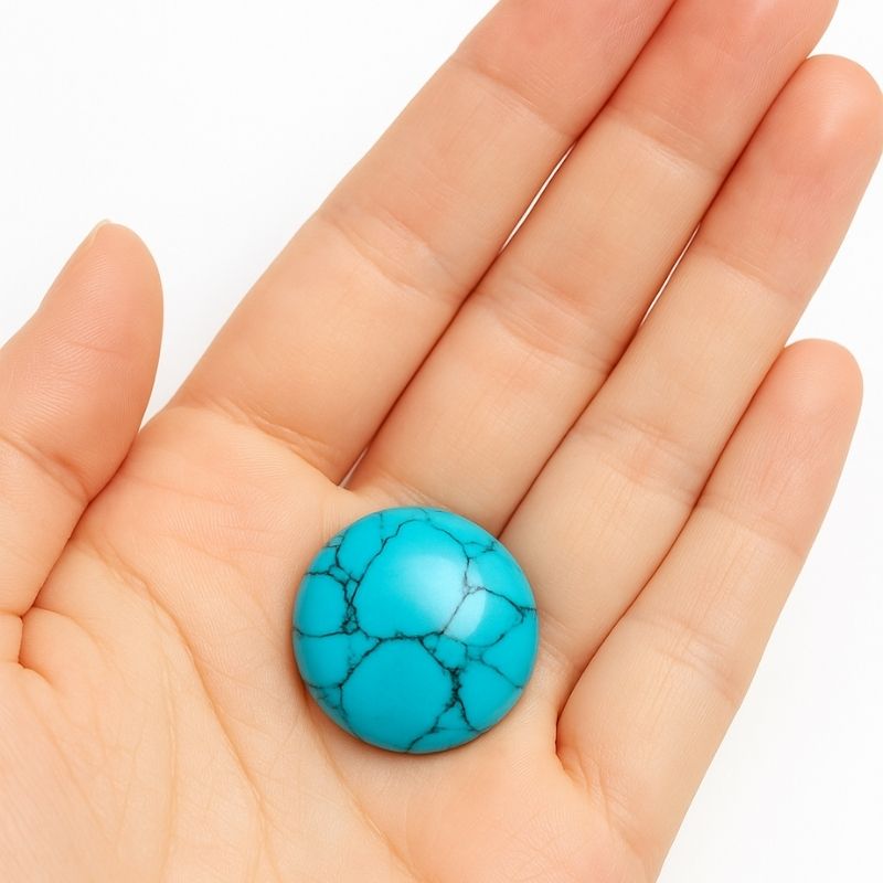 Ombliguera de Piedra 2 cm Turquesa