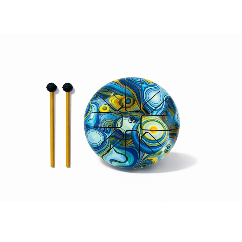 Hand Drum Tambor - Happy Aura Azul Chico