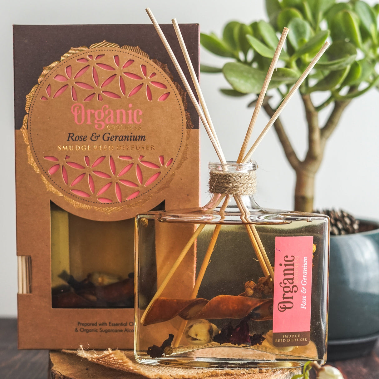 Difusor Mikado Rosa y Geranio 150mL