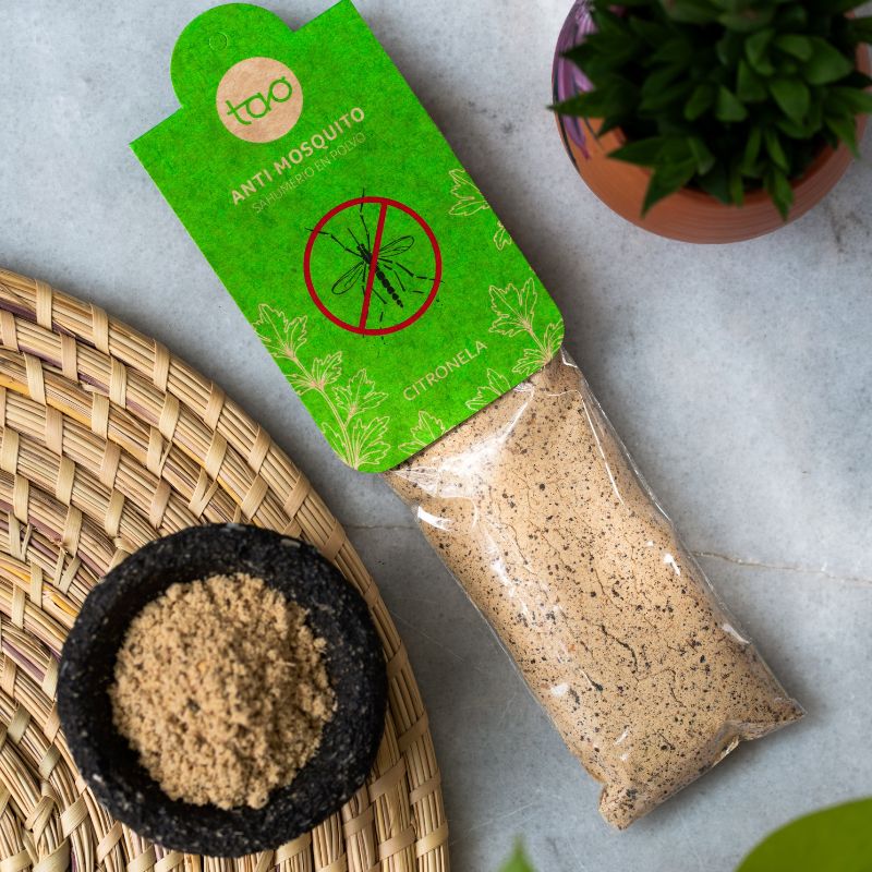 Sahumerio Polvo Antimosquitos Citronella Naranja