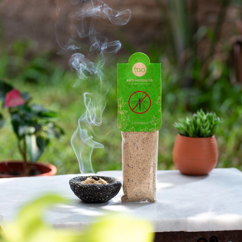 Sahumerio Polvo Antimosquitos Citronella Naranja