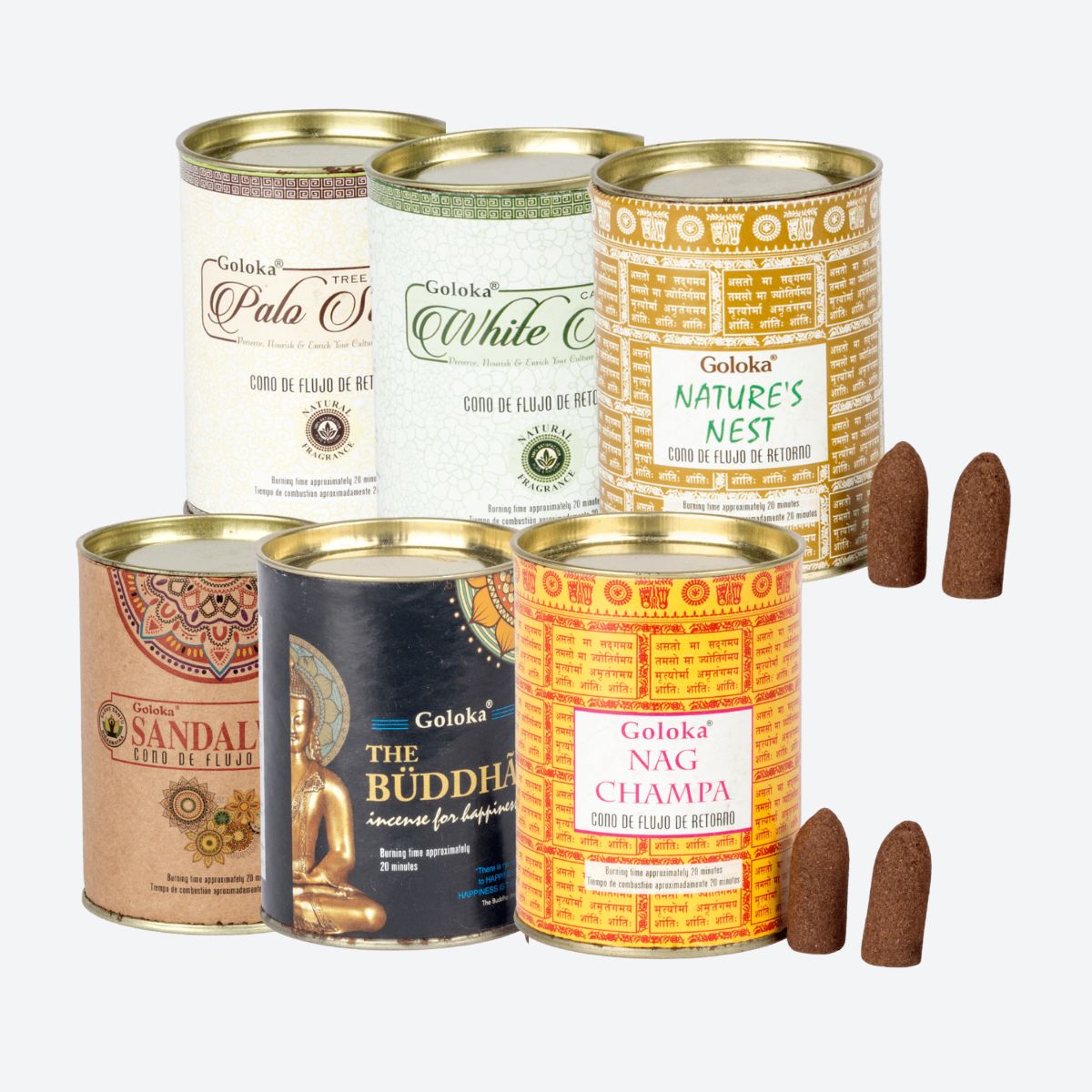 Pack 6 Inciensos Cascada - Goloka